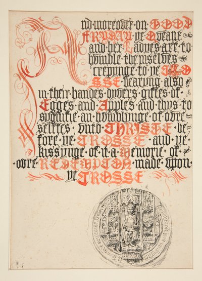 Projekt strony tytułowej, Scribner autorstwa Edwin Austin Abbey