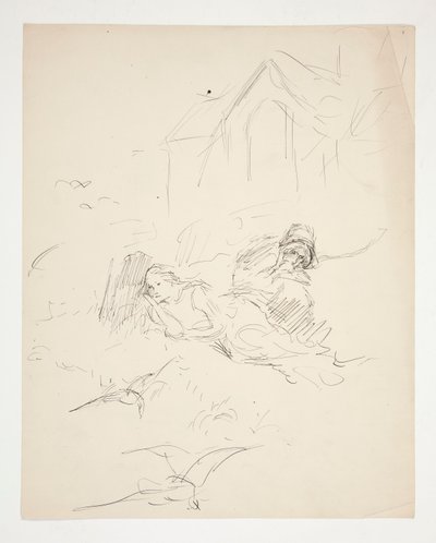 Niezidentyfikowana ilustracja autorstwa Edwin Austin Abbey