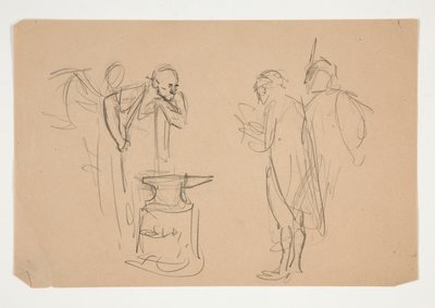 Niezidentyfikowana ilustracja dla Olivera Goldsmitha autorstwa Edwin Austin Abbey