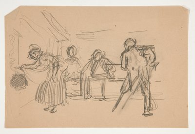 Niezidentyfikowana ilustracja dla Olivera Goldsmitha autorstwa Edwin Austin Abbey