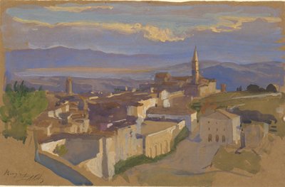 Widok na Perugię autorstwa Edwin Austin Abbey