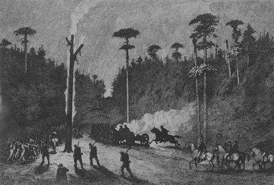 Marsz nocy, płyta 16 z Life Studies of the Great Army, 1876. autorstwa Edwin Austin Forbes