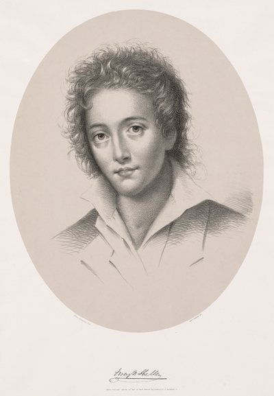 Percy Bysshe Shelley, 1867. autorstwa Edwin Beyerhaus