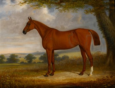 Łowca kasztanów w krajobrazie, 1867 autorstwa Edwin Brown