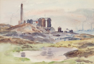 Piece (akwarela z węglem na papierze) autorstwa Edwin Butler Bayliss