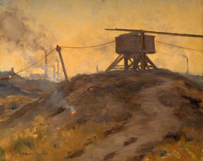 Gin Pit (olej na płótnie) autorstwa Edwin Butler Bayliss