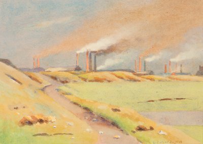 Kominy (akwarela na papierze) autorstwa Edwin Butler Bayliss