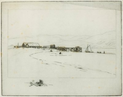 Molo (akwaforta) autorstwa Edwin Butler Bayliss