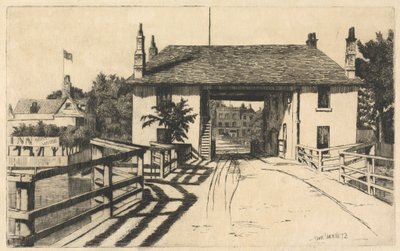 Tawerna Fulham Bridge autorstwa Edwin Edwards
