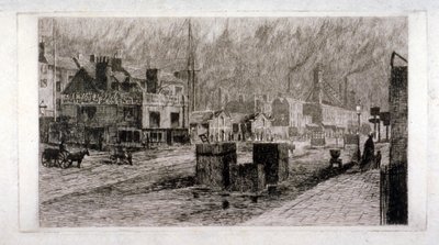 Vine Tavern, Mile End Road, Stepney, Londyn, 1871 autorstwa Edwin Edwards