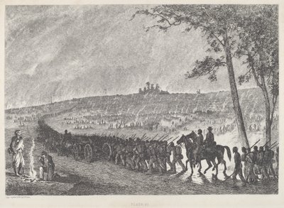 Wychodzenie do obozu nocą autorstwa Edwin Forbes
