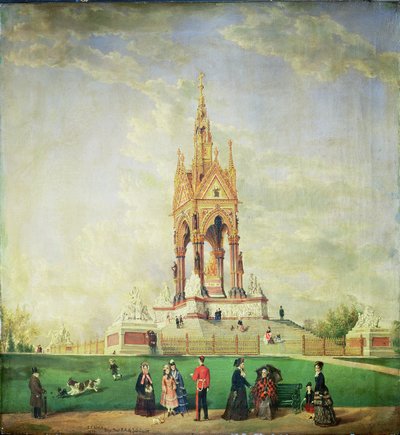 Albert Memorial w Londynie, 1887 autorstwa Edwin Frederick Holt