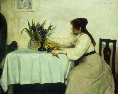 Układanie kwiatów, 1897 autorstwa Edwin Harris
