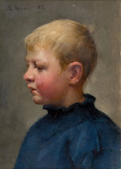 Głowa chłopca rybaka, 1887. autorstwa Edwin Harris