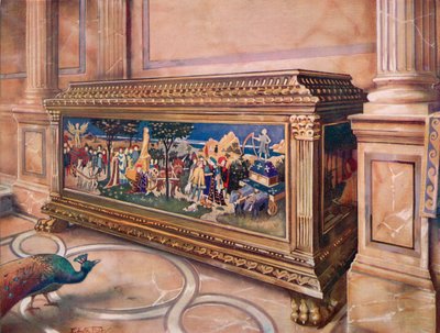 Kaseta małżeństwa lub Cassone. Włoski autorstwa Edwin John Foley