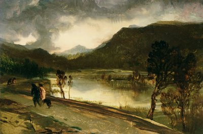 Górskie jezioro autorstwa Edwin Landseer
