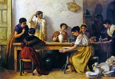 Ceramika w Sewilli autorstwa Edwin Longsden Long