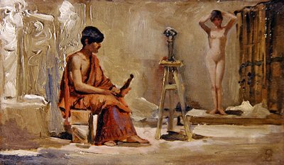 Model artysty autorstwa Edwin Longsden Long