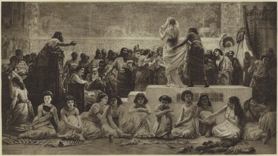 Babiloński Targ Małżeński (fotograwiura) autorstwa Edwin Longsden Long
