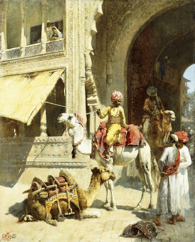Scena indyjska, 1884-89 autorstwa Edwin Lord Weeks