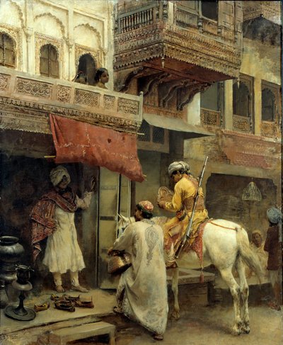 Scena uliczna w Indiach autorstwa Edwin Lord Weeks