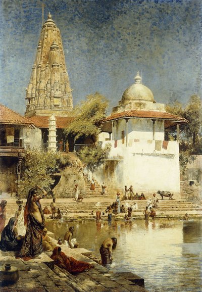 Ganges w Benares autorstwa Edwin Lord Weeks