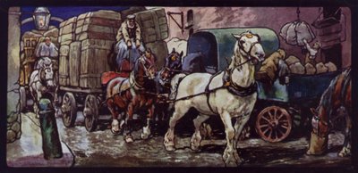 Konie Clydesdale w pracy autorstwa Edwin Noble