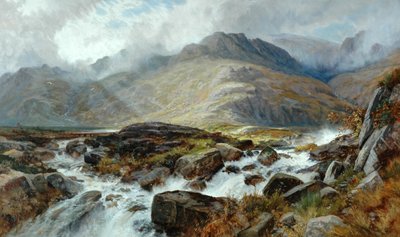 Glyder Fawr z Pen-Y-Glog, 1876 autorstwa Edwin Pettitt