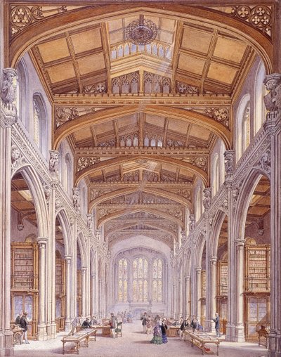 Biblioteka Guildhall, Londyn, 1872 autorstwa Edwin Thomas Dolby