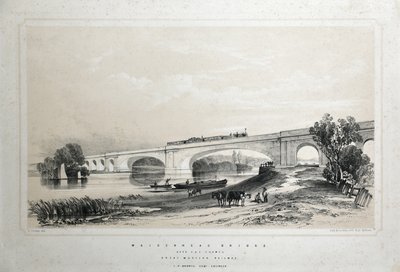 Most Maidenhead nad Tamizą, Great Western Railway autorstwa Edwin Thomas Dolby