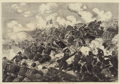 Szturm na Malakhoff przez Francuzów autorstwa Edwin Thomas Dolby