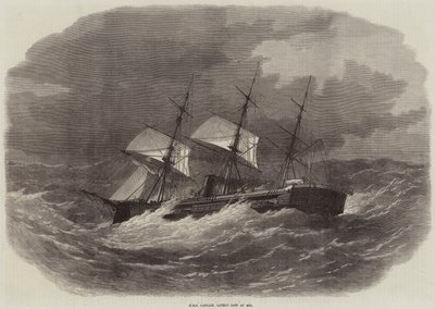 Kapitan HMS, niedawno zaginął na morzu autorstwa Edwin Weedon