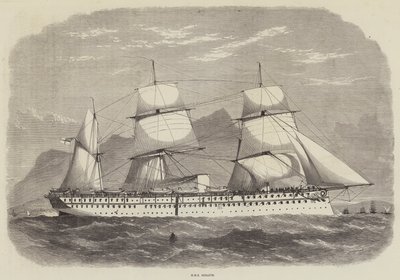 Indie i książę Walii, HMS Serapis autorstwa Edwin Weedon