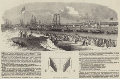 Otwarcie nowego doku w West Hartlepool autorstwa Edwin Weedon