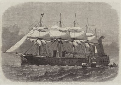 Nasza żelazna flota, HMS Minotaur, zbudowana na Tamizie autorstwa Edwin Weedon