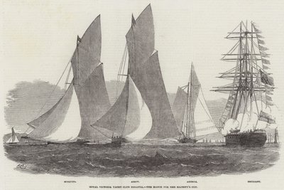 Regaty Królewskiego Victoria Yacht Club, Mecz o Puchar Jej Królewskiej Mości autorstwa Edwin Weedon