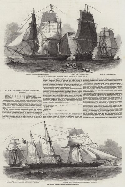 Arktyczna Eskadra Poszukiwań Sir Edwarda Belchera autorstwa Edwin Weedon
