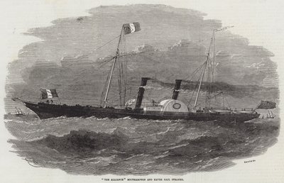 Steamer pocztowy Alliance Southampton i Havre autorstwa Edwin Weedon