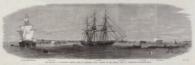 Wejście do portu Charleston z jego umocnieniami autorstwa Edwin Weedon