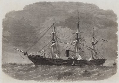 Federalny Tuscarora Sloop of War w Southampton Water autorstwa Edwin Weedon