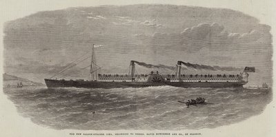 New Saloon-Steamer Iona, należący do Messers David Hutcheson and Company z Glasgow autorstwa Edwin Weedon