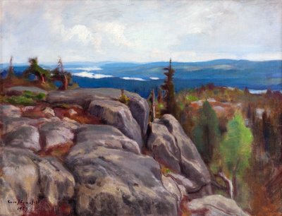 Krajobraz (Maisema z Koli) - Paysage de Koli - par Eero (Erik) Jarnefelt (Jaernefelt) (1863-1937) autorstwa Eero Järnefelt