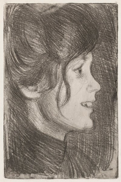 Portret młodej kobiety (Anni Swan) autorstwa Eero Järnefelt
