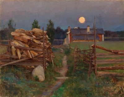Księżyc letniej nocy autorstwa Eero Järnefelt