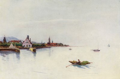 Ren: Bregencja, Boden See, jezioro Konstanz (kolorowa litografia) autorstwa Effie Jardine