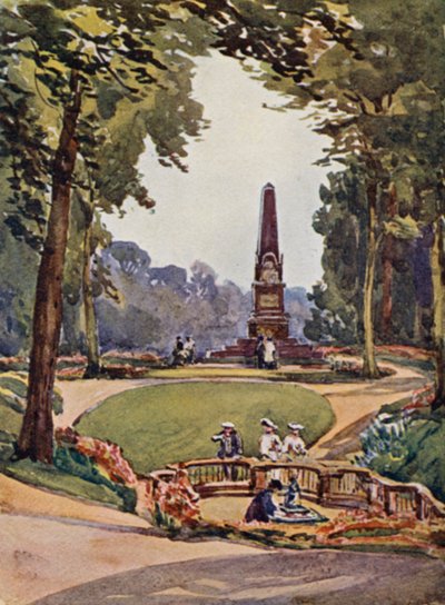 Ren: Homburg, w parku (kolorowa litografia) autorstwa Effie Jardine