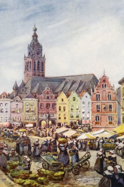 Ren: Nymegen (kolorowa litografia) autorstwa Effie Jardine