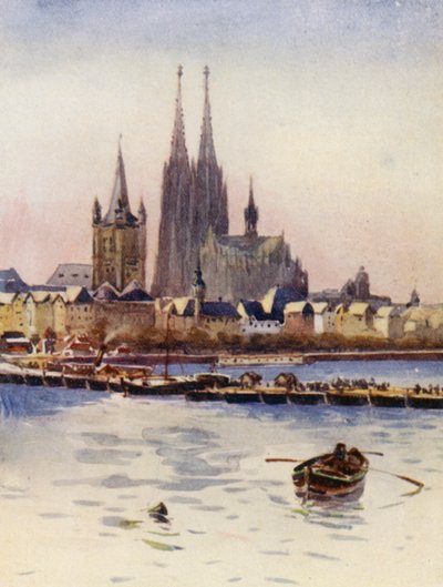 Ren: Opuszczając Kolonię, Kolonia (kolorowa litografia) autorstwa Effie Jardine