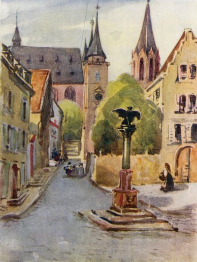 Ren: Oppenheim (kolorowa litografia) autorstwa Effie Jardine