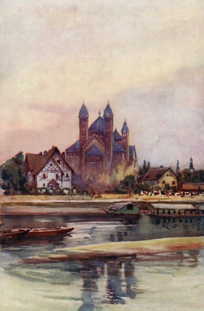 Ren: Speyer, Iglice (kolorowa litografia) autorstwa Effie Jardine